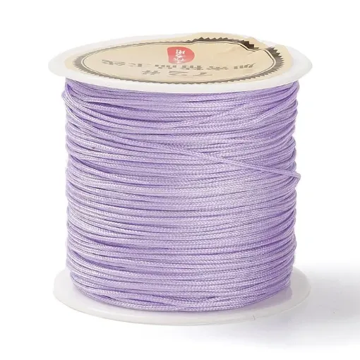 hilo nylon 0 8mms para bijouterie carretel 40mts color lila 0