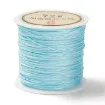 hilo nylon 0 8mms para bijouterie carretel 40mts color cyan celeste 0