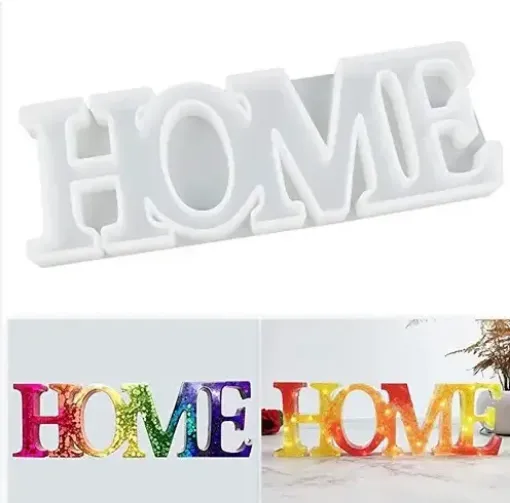molde silicona grado alimenticio para resina epoxi masas modelo cartel home 85x250x20mms 0