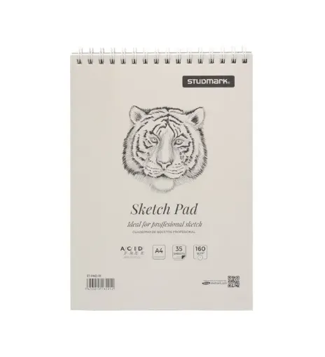 block para bosquejar bocetos sketch pad studmark papel 160grs medida a4 x35 hojas 0