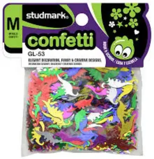 confetti campus x20grs motivo dinosaurios 20mms surtidas 0