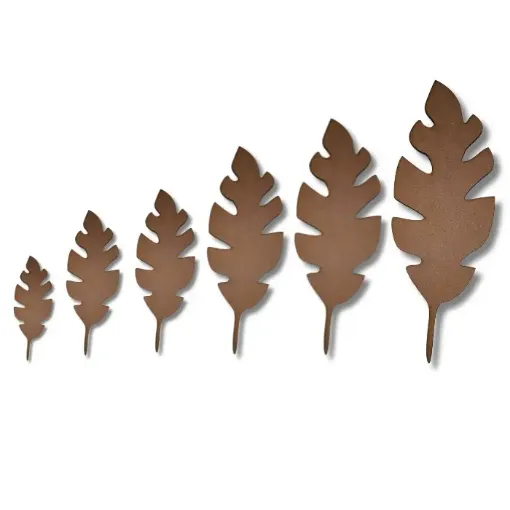 calado mdf t4 15cms serie botanica modelo hoja pluma nro 10 0