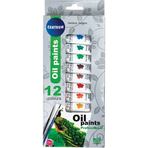 set 12 oleos pomo 12ml professional oil paints centrum x12 colores 0