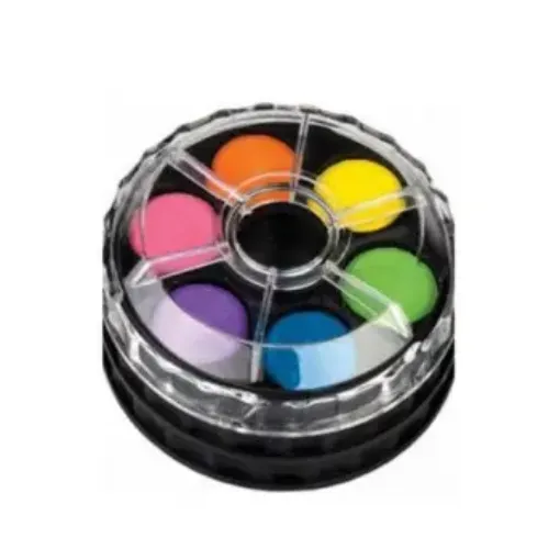 set acuarelas escolares centrum x12 colores estuche mini redondo 8cms 0