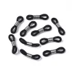 terminal para lentes goma medida 20x5mms x20 unidades color negro plata 0