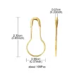 broche gancho marcador punto calabaza pasador metal hierro 21 5x9 5mms x100 unidades oro dorado 2