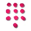 pompones 40mms por 10 unidades color rosado 0