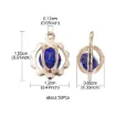 set 50 dijes colgantes metal hierro medida 15 5x12x8 5 mm color dorado strass x50 colores 1