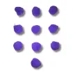 pompones 40mms por 10 unidades color lila 0
