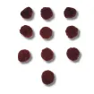 pompones 40mms por 10 unidades color vino 0
