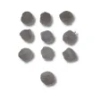 pompones 40mms por 10 unidades color gris 0