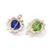 set 50 dijes colgantes metal hierro medida 15 5x12x8 5 mm color dorado strass x50 colores 3