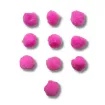 pompones 40mms por 10 unidades color rosa chicle 0