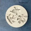 molde silicona grado alimenticio para resina epoxi porcelana modelo hojas varias x3 45mms 1