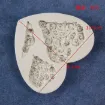 molde silicona grado alimenticio para resina epoxi porcelana 83x105mm modelo corazon rosas x3 1