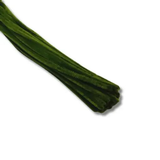 chenil limpia pipas 6mms suaves medida 30cms por 10 unidades color verde oscuro 0