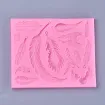molde silicona grado alimenticio para resina epoxi porcelana modelo plumas alas x14 123x100x6mm 1