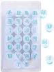 set 26 cortantes plastico 25mms alfabeto abecedario 3