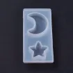 molde silicona para resina masas porcelana modelo luna estrella 73x36x10 5mm 3