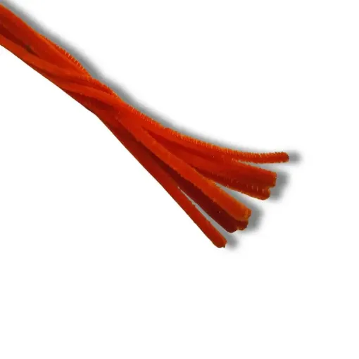 chenil limpia pipas 6mms suaves medida 30cms por 10 unidades color naranja 0