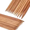 set 15 agujas para crochet bambu 20cms medidas 2 10mms 1