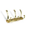 perchero colgador metalico grande dorado 3 ganchos medida 25x4cms 0