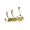 perchero colgador metalico grande dorado 3 ganchos medida 25x4cms 2