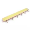 perchero infantil colgador plastico 6 ganchos metalicos medida 36x3cms variosc olores 2