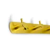 perchero colgador metalico dorado 5 ganchos medida 36x3cms 2