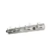 perchero colgador metalico plateado 4 ganchos medida 29x3cms 1