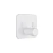 percha colgador plastico cuadrado 50mms color blanco 0