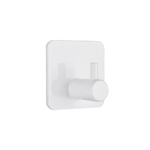 percha colgador plastico cuadrado 50mms color blanco 0