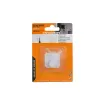percha colgador plastico cuadrado 50mms color blanco 1
