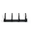 perchero colgador metalico negro 4 ganchos medida 24 5x4cms 2