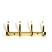 perchero colgador metalico dorado 4 ganchos medida 24 5x4cms 2