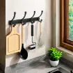 perchero colgador metalico negro 4 ganchos medida 24 5x4cms 3