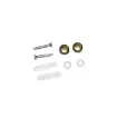 perchero colgador metalico grande dorado 3 ganchos medida 25x4cms 4