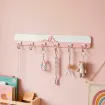 perchero infantil colgador plastico 6 ganchos metalicos medida 36x3cms variosc olores 3