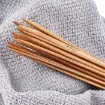 set 16 agujas para crochet bambu 25cms medidas 2 10mms 2
