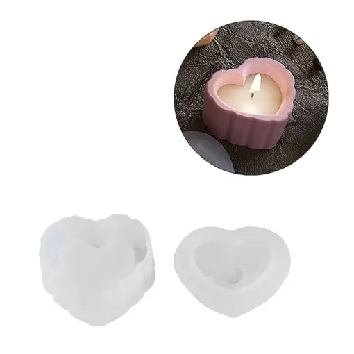 molde silicona para resina epoxi modelo caja potiche corazon portavela medida 37x42x21mms 0