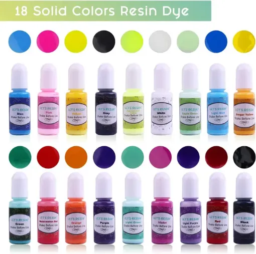 pigmento liquido concentrado para resina epoxi lets resin x10ml varios colores por unidad 0