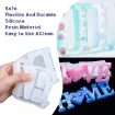 kit molde silicona para resina epoxi masas modelo cartel love 85x205x21 5 mm accesorios 2