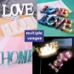 kit molde silicona para resina epoxi masas modelo cartel love 90x235x22mm accesorios 4