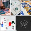 set para serigrafia incluye 3 marcos amdera espatula acero raspadores 6