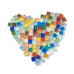venecitas para mosaiquismo mosaico adhesivo medida 10x10x4mms colores surtidos x100grs 100 unidades aprox 3