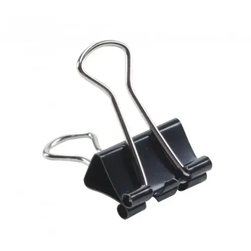 aprieta papeles manito doble clip 51mms plus office color negro caja 12 unidades 0