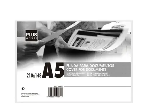 fundas protectora rigida para documentos plus office medida a5 14 8x21cmd por unidad 0