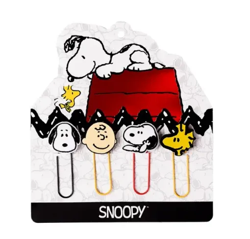clips metalicos linea maw mooving formas snoopy x4 unidades 0