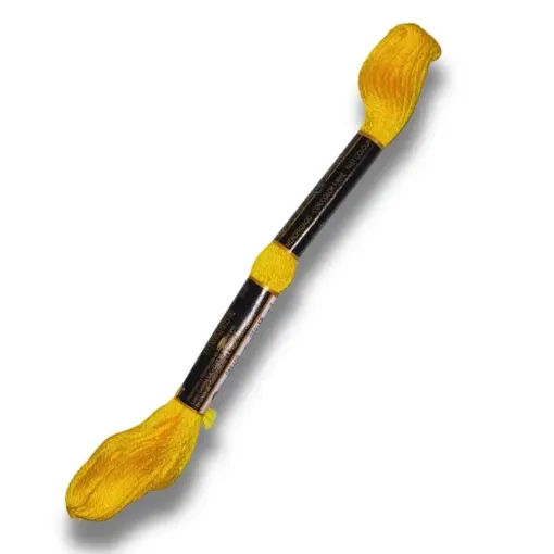 hilo bordar 100 algodon mouline anchor 8mts color 0290 amarillo 0