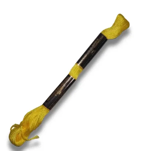 hilo bordar 100 algodon mouline anchor 8mts color 0295 amarillo oro 0